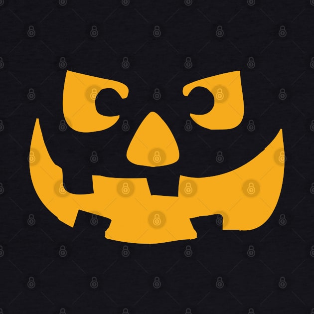 Kids Spooky Halloween Jack O' Lantern Face by HungryDinoDesign